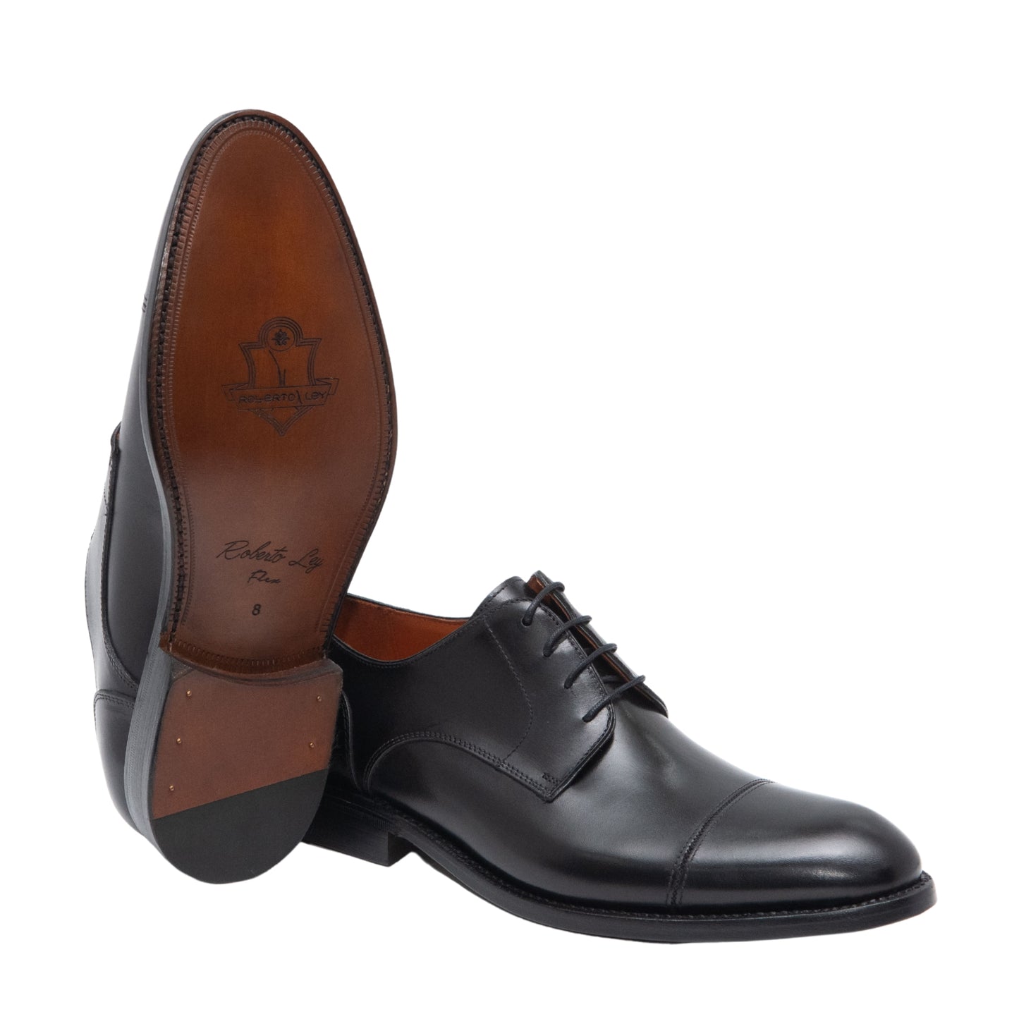 Derby piel vacuno. Suela de cuero. Fabricación Goodyear