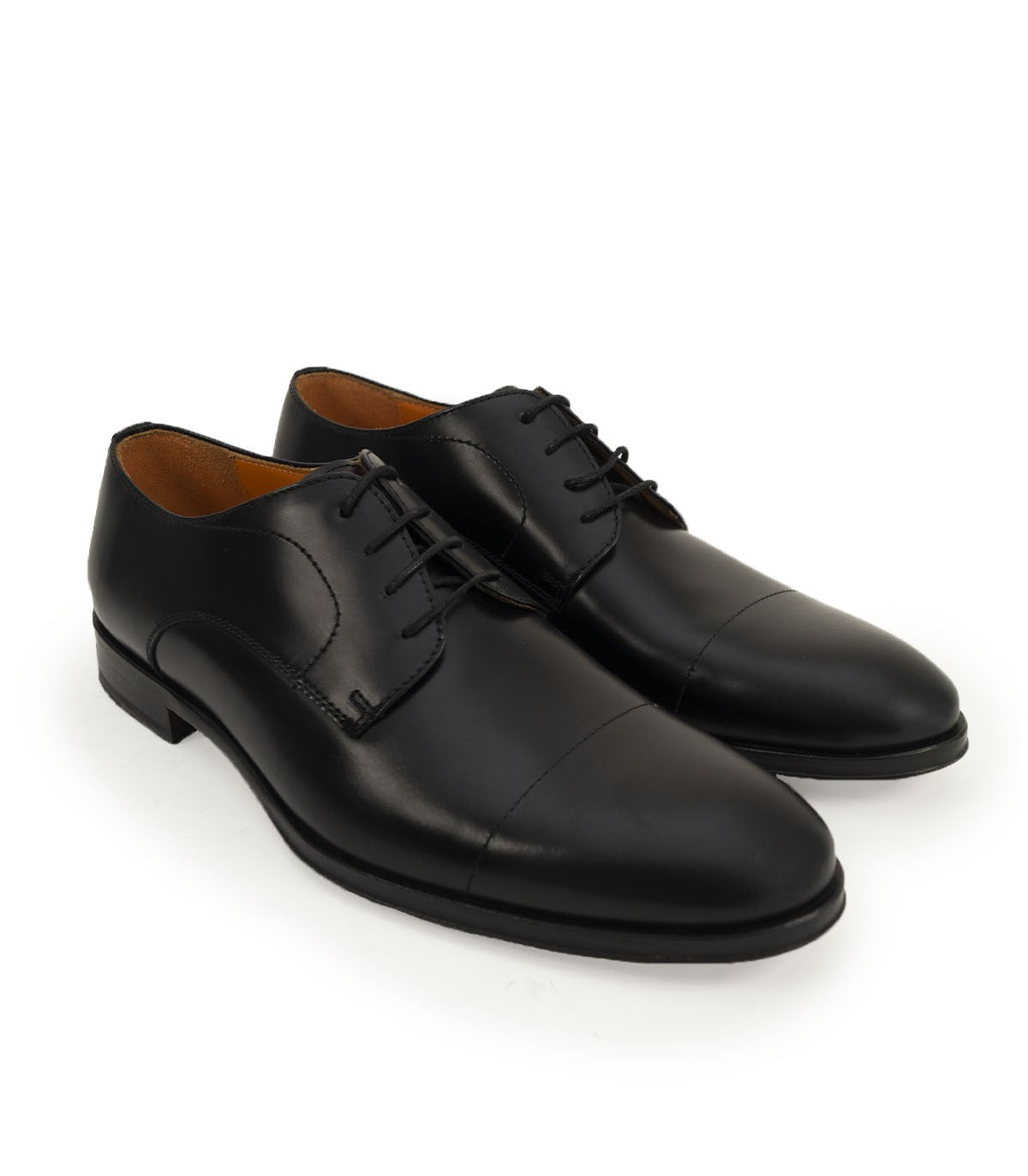 Chaussures Blucher noires à lacets pour homme