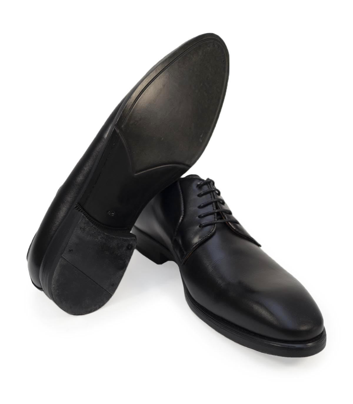 Chaussures à lacets noires pour hommes