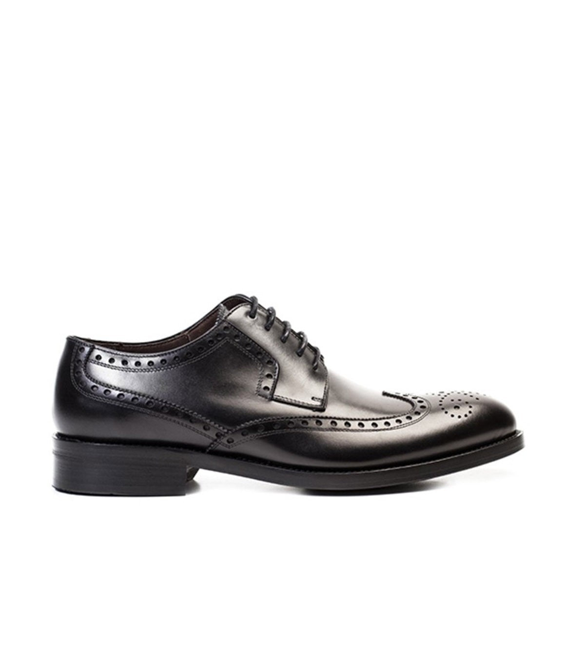 ZAPATO CORDONES NEGRO TROQUELADO HOMBRE