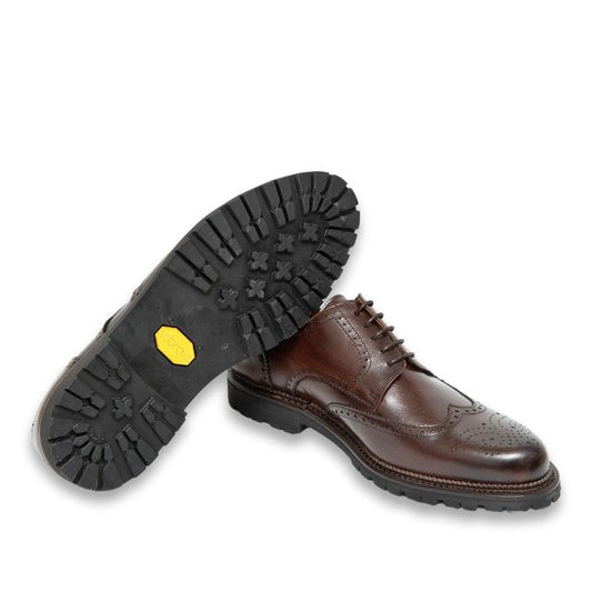 ZAPATO GOODYEAR CORDONES MARRON GOMA VIBRAM