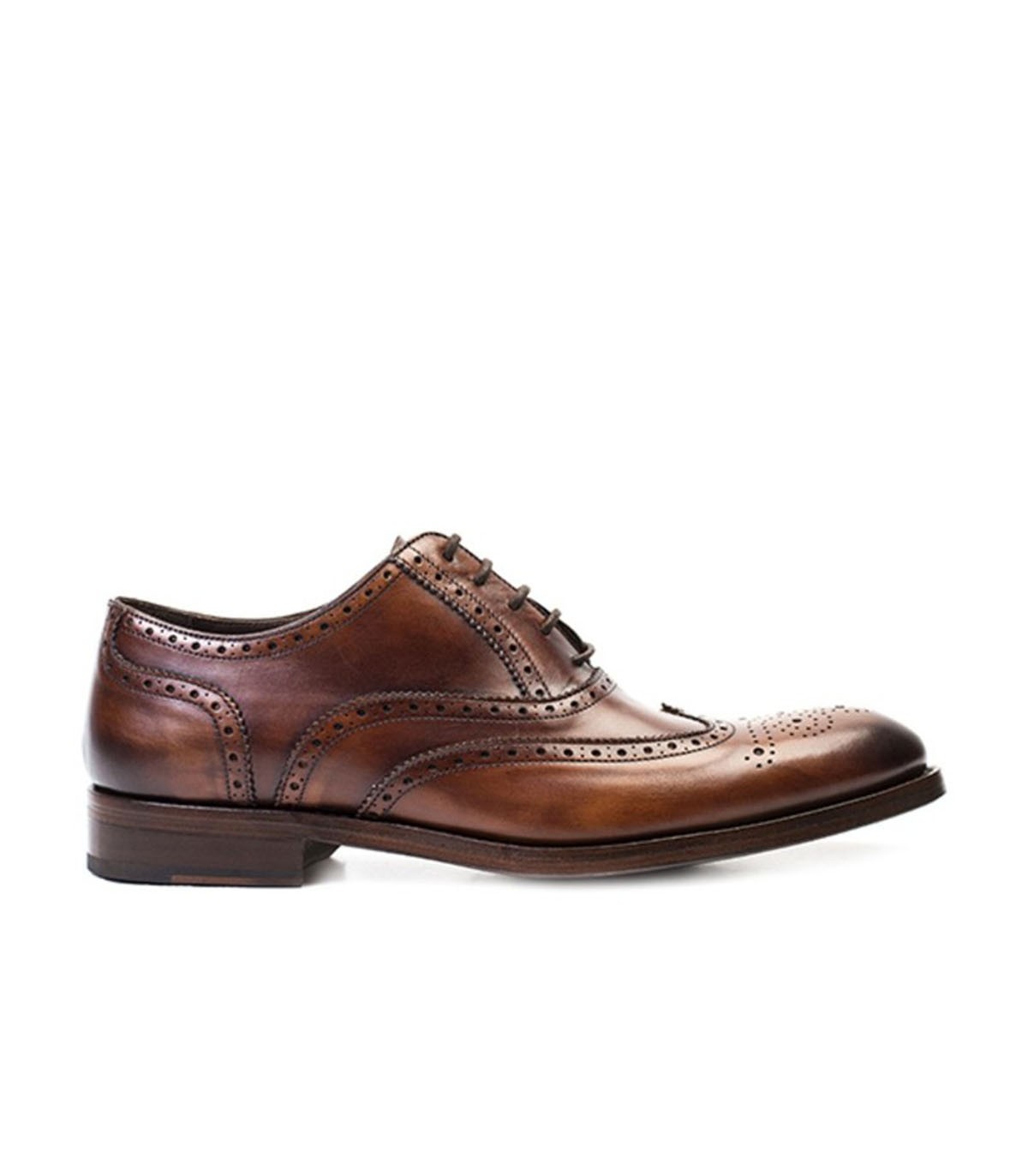 Chaussures Oxford marron à lacets pour homme
