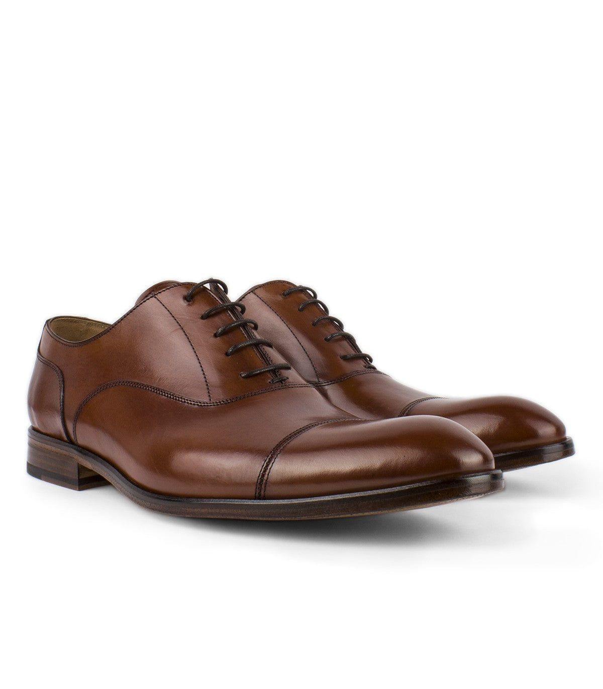 Chaussures Oxford marron à lacets pour homme