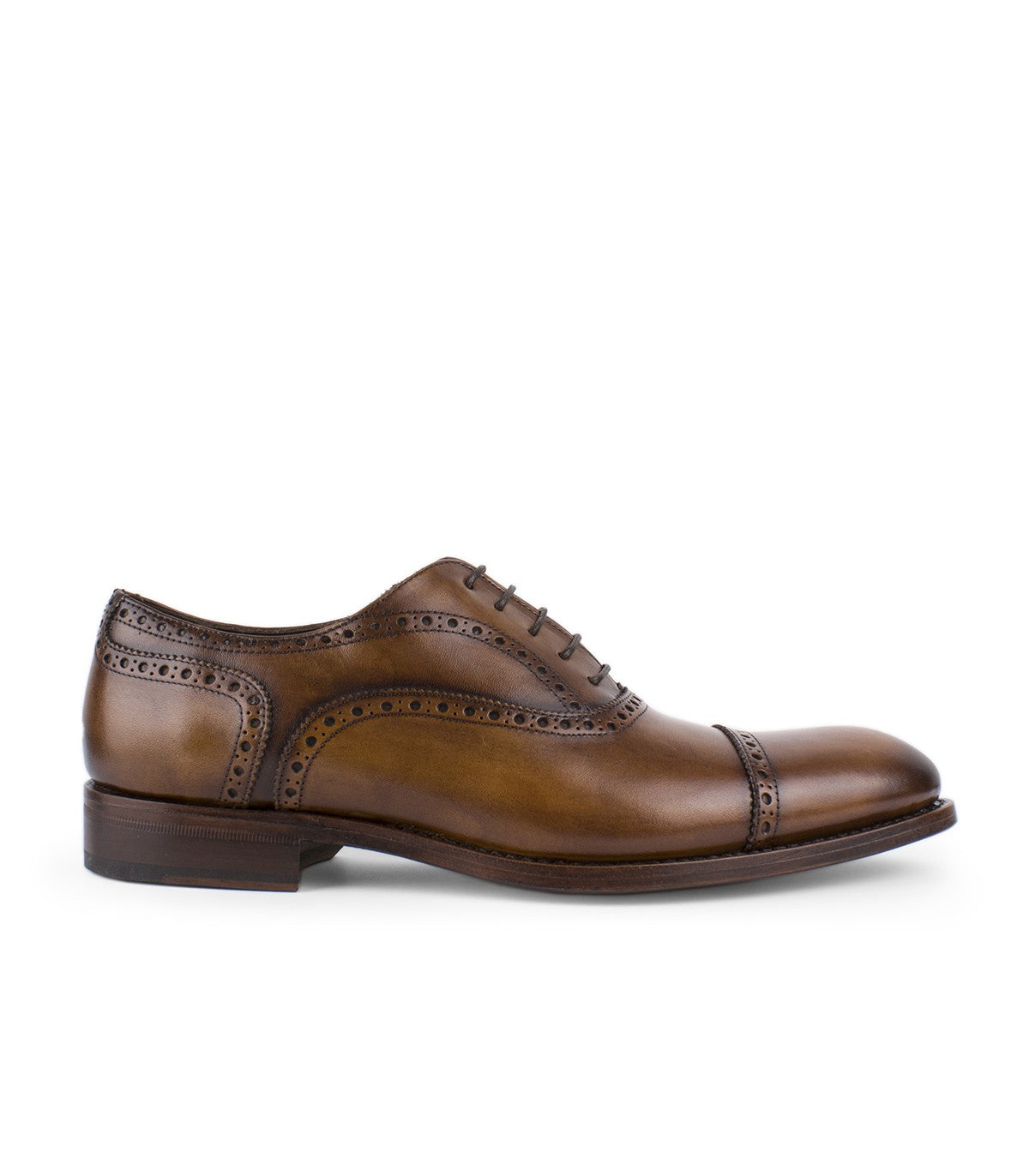 Chaussures Oxford marron à lacets pour homme