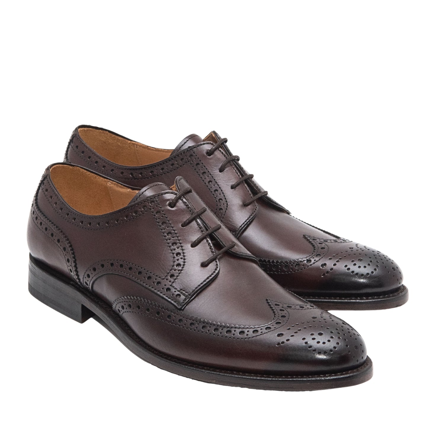 ZAPATO DERBY CORDONES CON PICADOS. FABRICACIÓN GOODYEAR WELTED