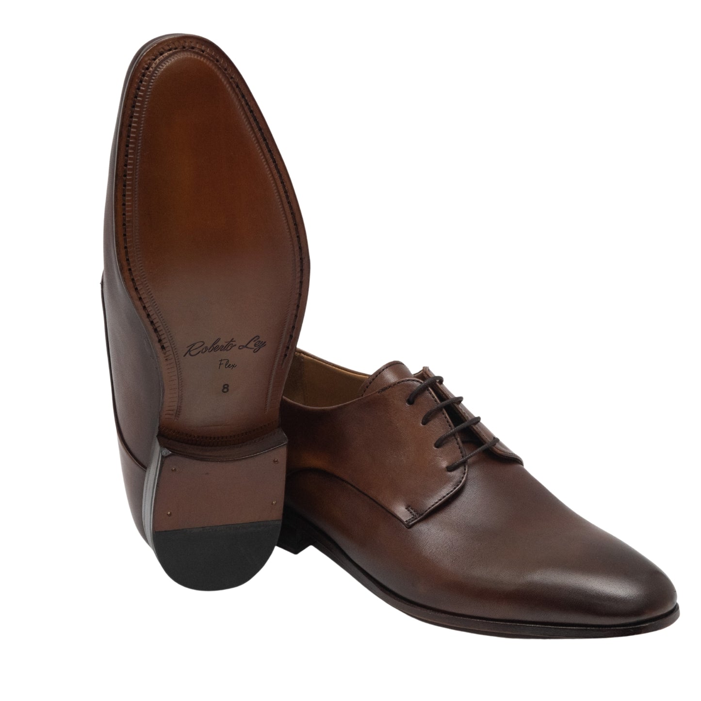 DERBY CORDONES PALA LISA. fABRICACIÓN BOLGNA FLEX CON GUANTE AL FORRO