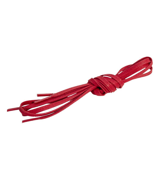 CHAUSSURE À LACETS PLATS DE COULEUR ROUGE
