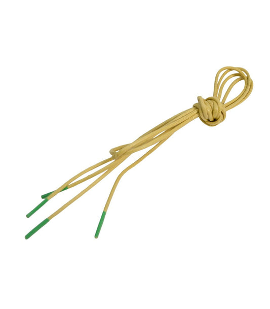 CORDON DE CHAUSSURE ROND DE COULEUR JAUNE ET VERT