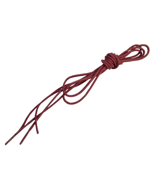 LACETS DE CHAUSSURE ROND DE COULEUR BORDEAUX