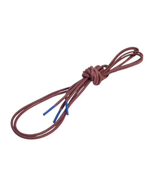 LACETS DE CHAUSSURES RONDS DE COULEUR BORDEAUX ET BLEU