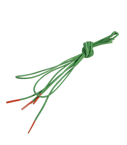 CORDON DE CHAUSSURE ROND VERT ET ORANGE