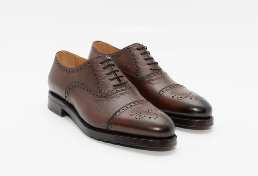 ZAPATO CORDONES PICADOS CUERO