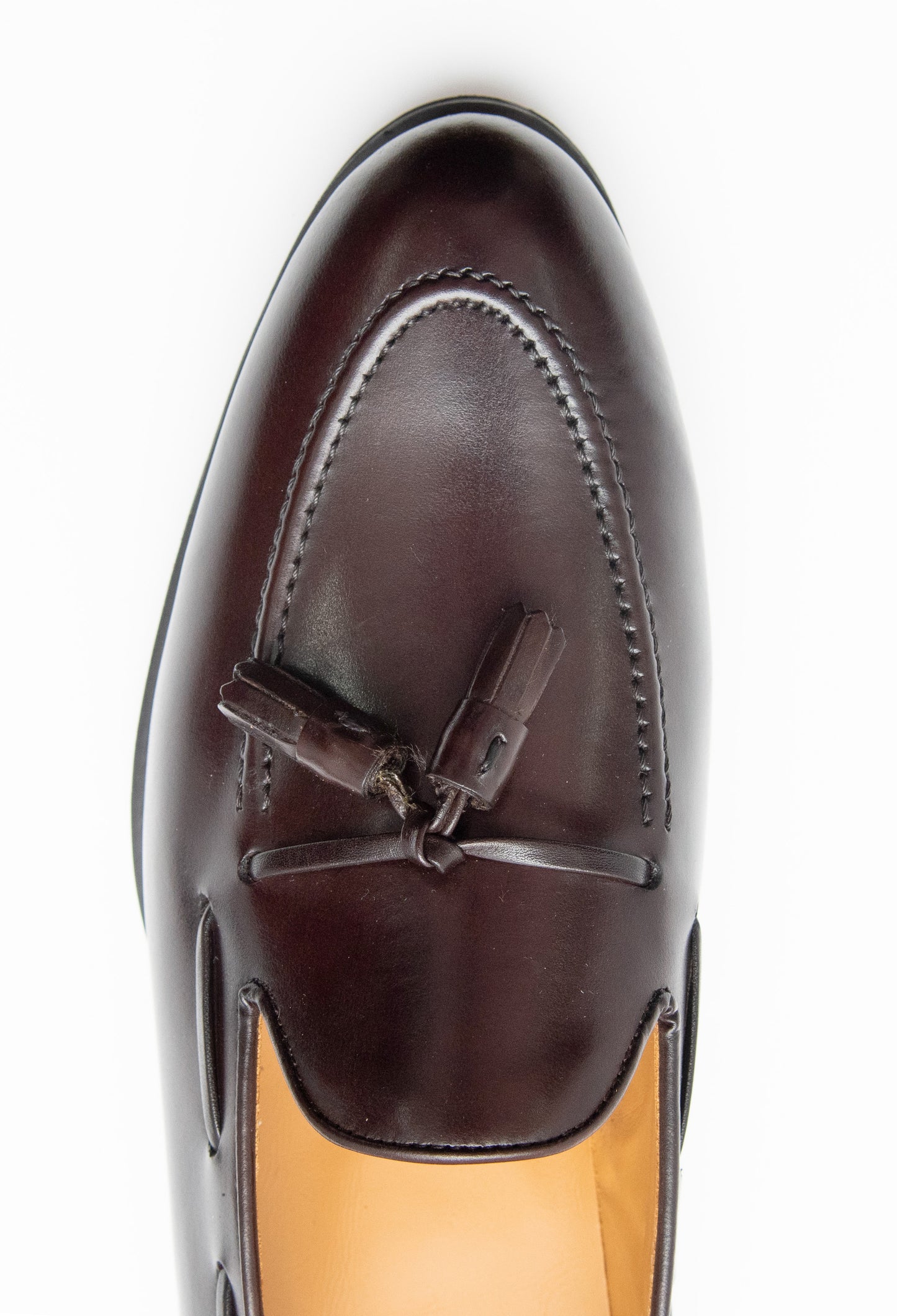 MOCASÍN BORLAS PIEL MARRÓN