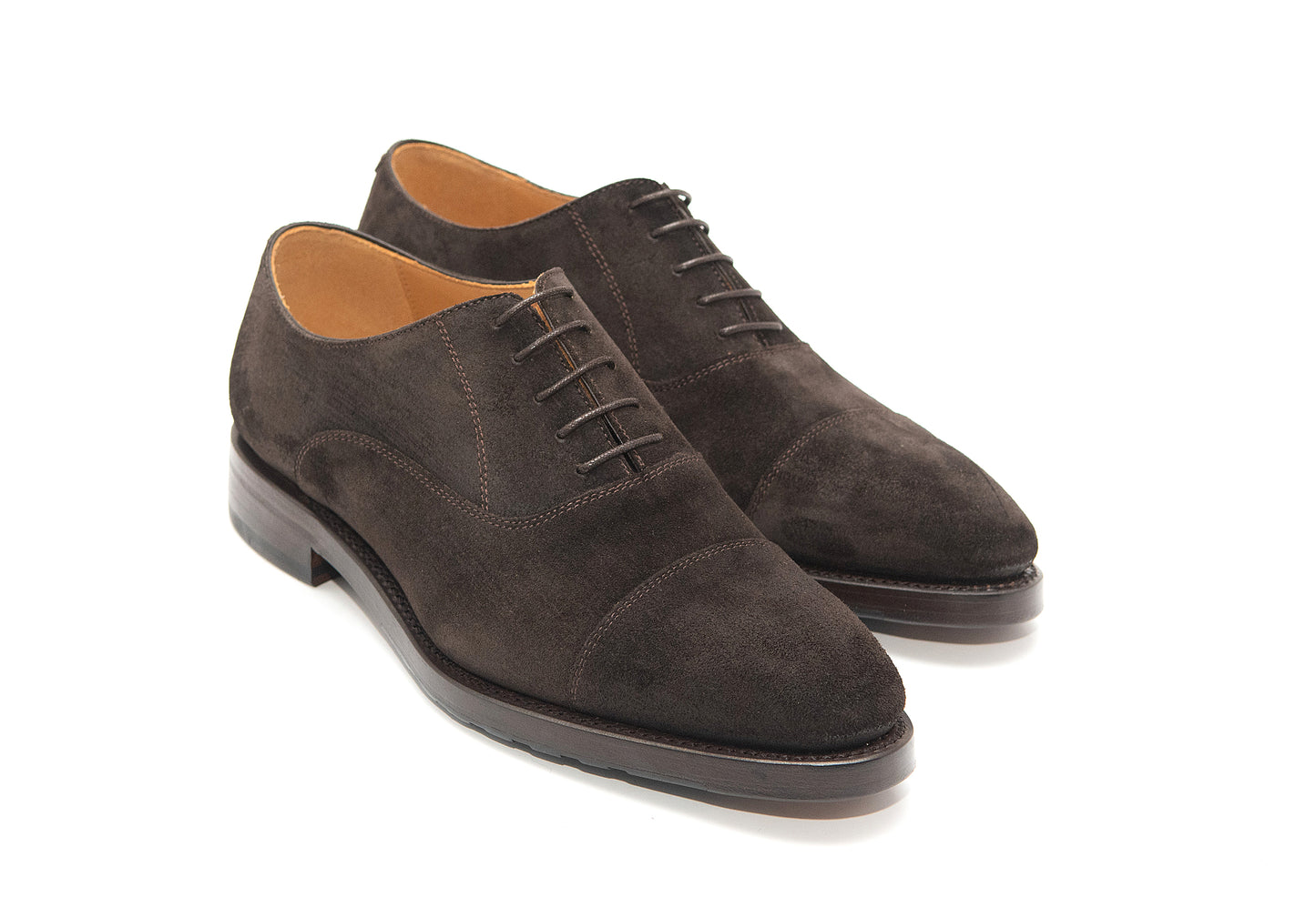 Zapato cordones de ante. Fabricación Goodyear