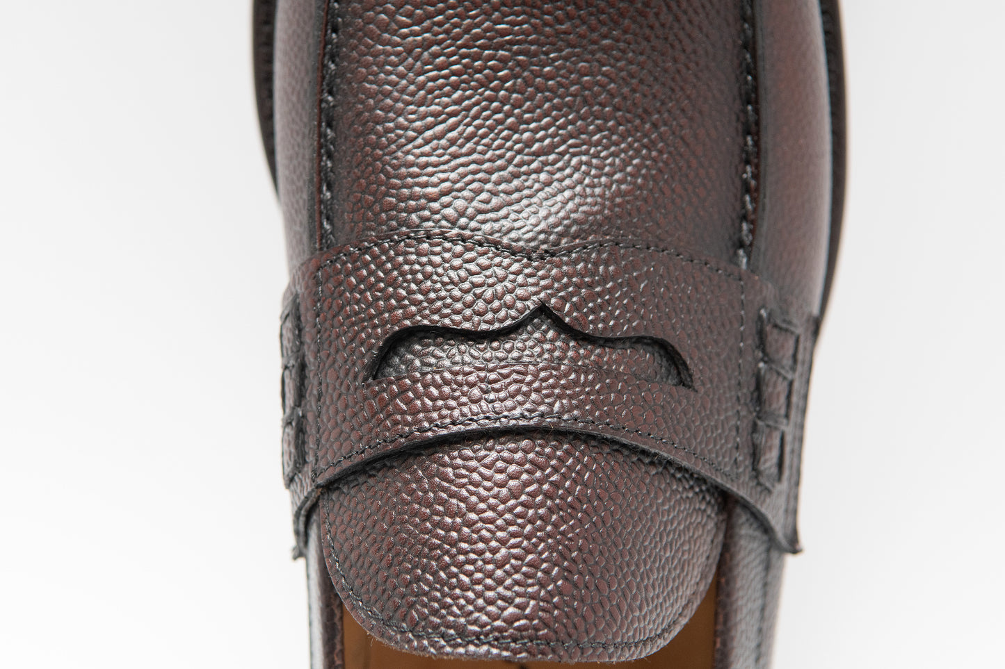 Mocasín piel grabada. Fabricación Goodyear