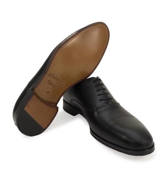 Chaussures Blucher noires à lacets pour homme