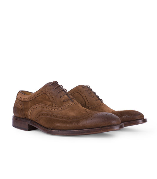 CHAUSSURES À LACETS EN DAIM MARRON GOODYEAR POUR HOMMES