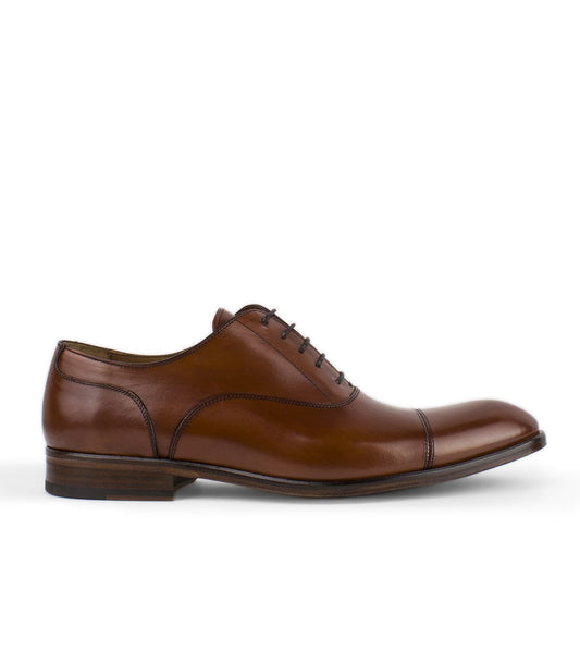 Chaussures Oxford marron à lacets pour homme